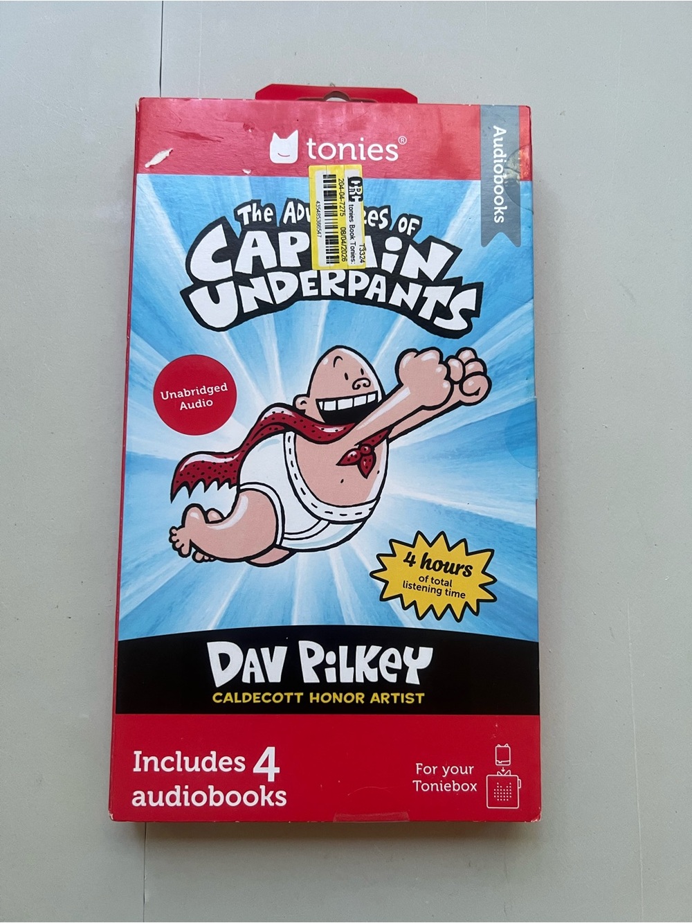 Captain Underpants Book Tonies - 4 Pack